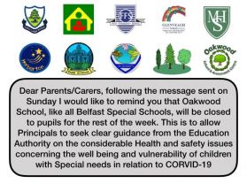 School closure and COVID-19 advice