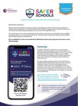 Letter from the Minister for Education about the new Safer Schools App