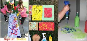Art with old sunscreen bottles!