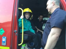 Class 13 had a visit from the Fire Brigade