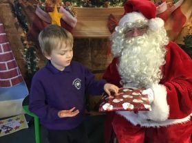 Santa's visit to Class 14! 