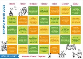 March Wellbeing Calendar