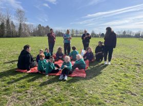 Having lots of spring fun! 