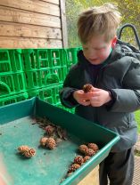 Fun at Forest school 😊