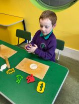 Class 5 having fun with messy play!